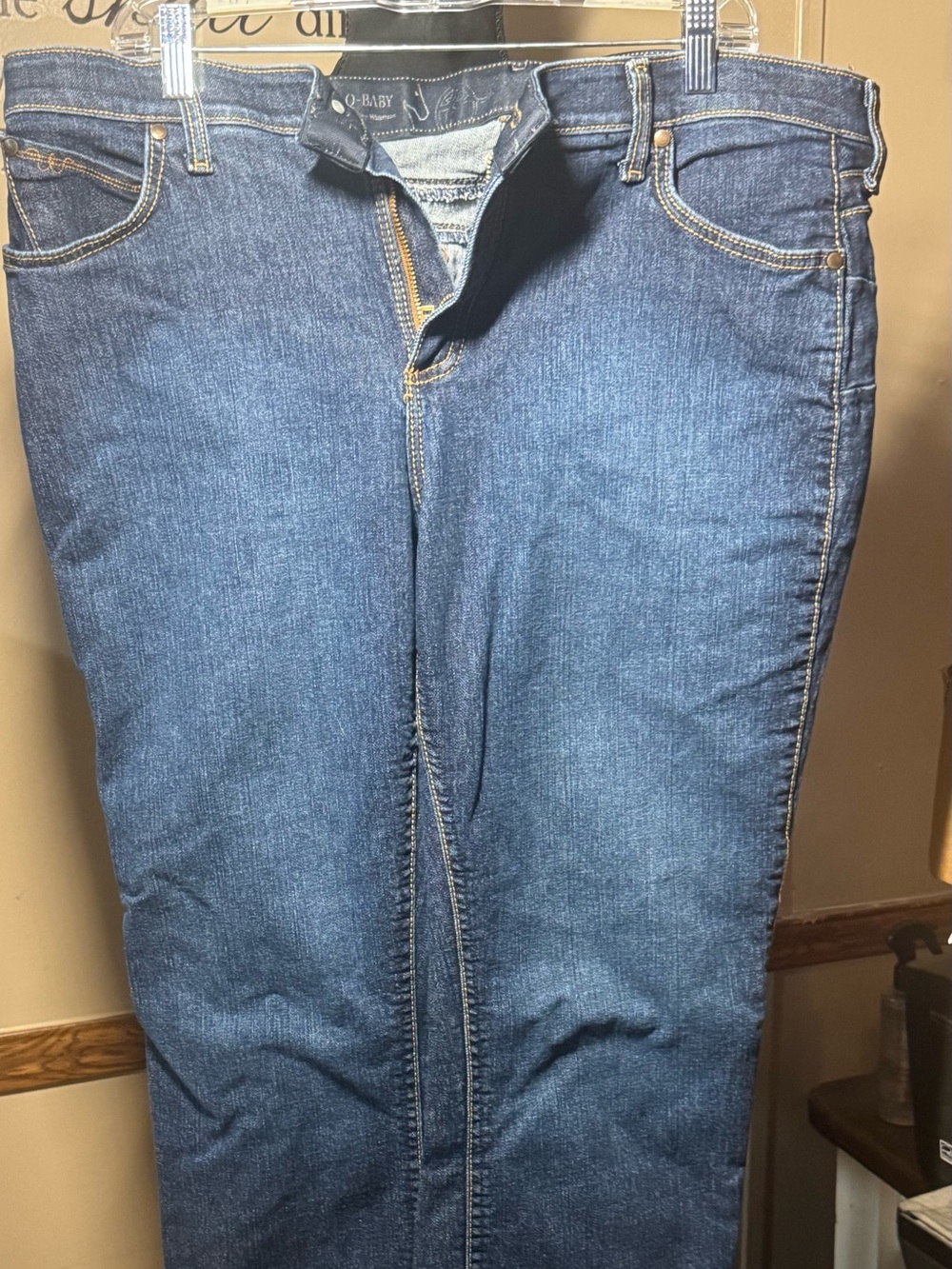Wrangler Q Baby women’s riding jeans 15/16x32 dark wash stretch Western wrq25un